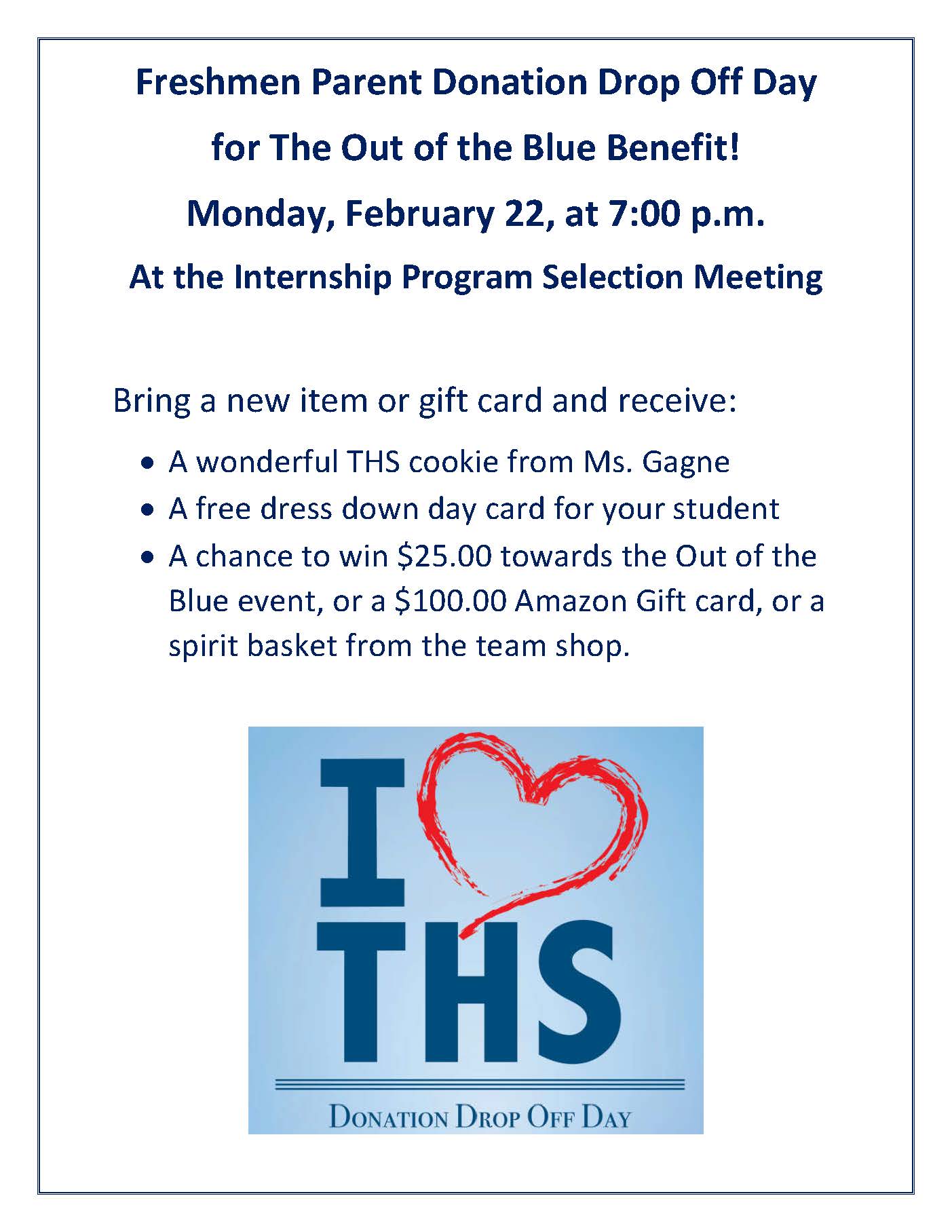 This is the image for the news article titled Freshman Internship Program Meeting, February 22
