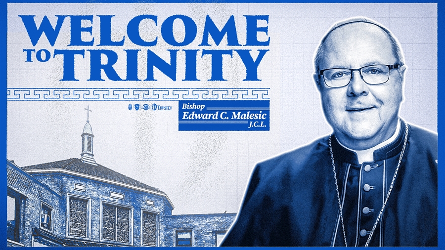 This is the image for the news article titled Trinity High School Welcomes Bishop Malesic